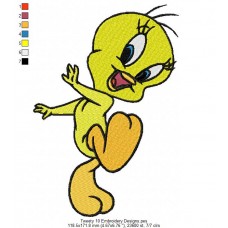 Tweety 10 Embroidery Designs